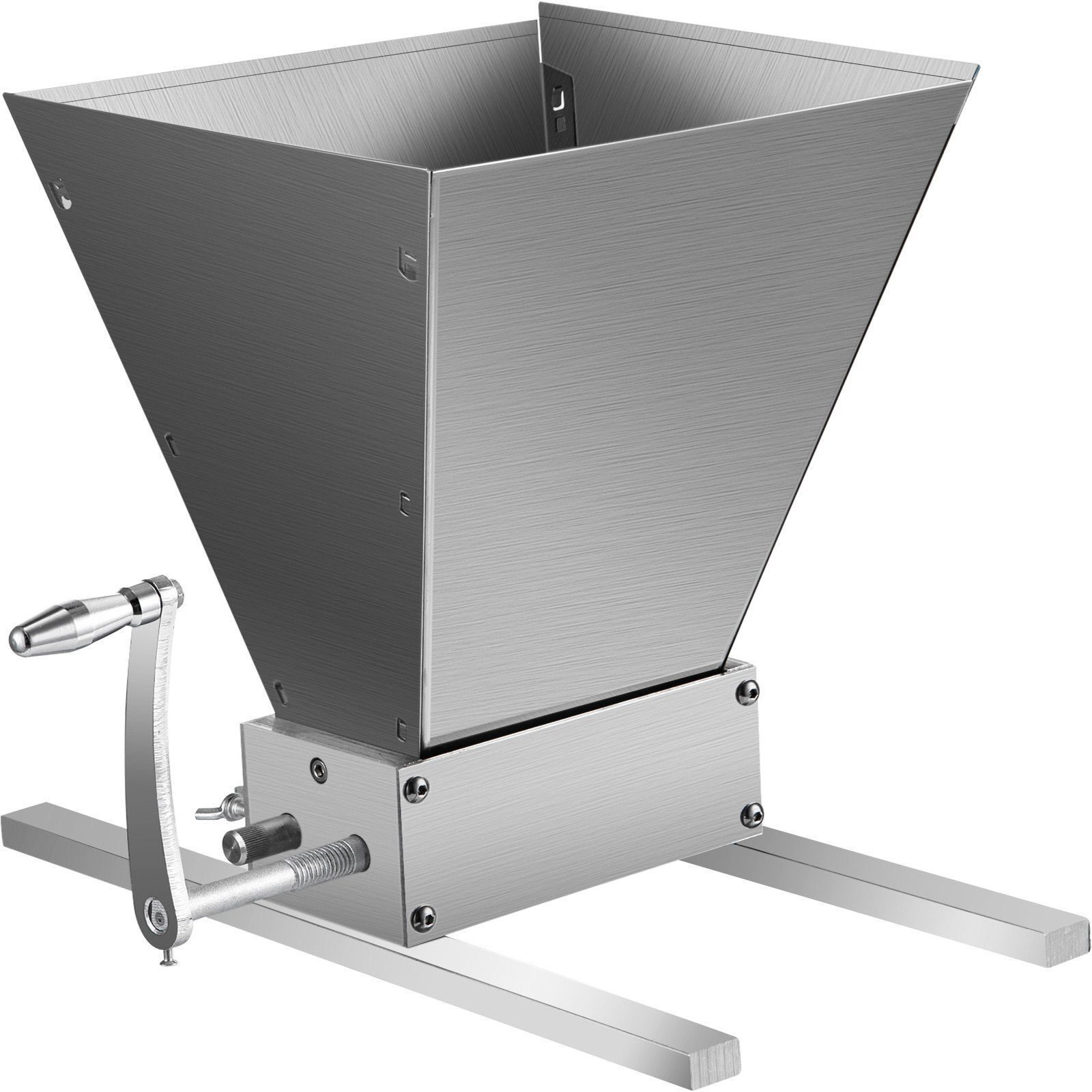 Grist mill, malt mill, manual grist mill with hopper, grain, adjustable rollers, roller mill, brewer, home brewer
