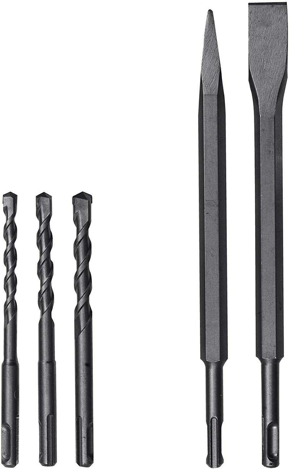 Einhell TE-RH 32 4F Hammerbohrer-Set (1250 W, 5,0 Joule, 32 mm Bohrleistung in Beton, SDS-Plus, Antivibrationsgriff, inkl. E-Box, 3 Bohrer, Spitz- und Flachmeißel)