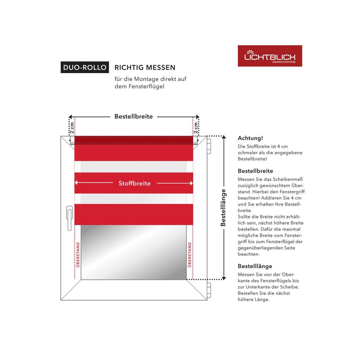 Lichtblick Duo Store Enrouleur Wave Klemmfix, sans perçage, à partir de 45 x 150 cm (gris, 90 x 220 cm)
