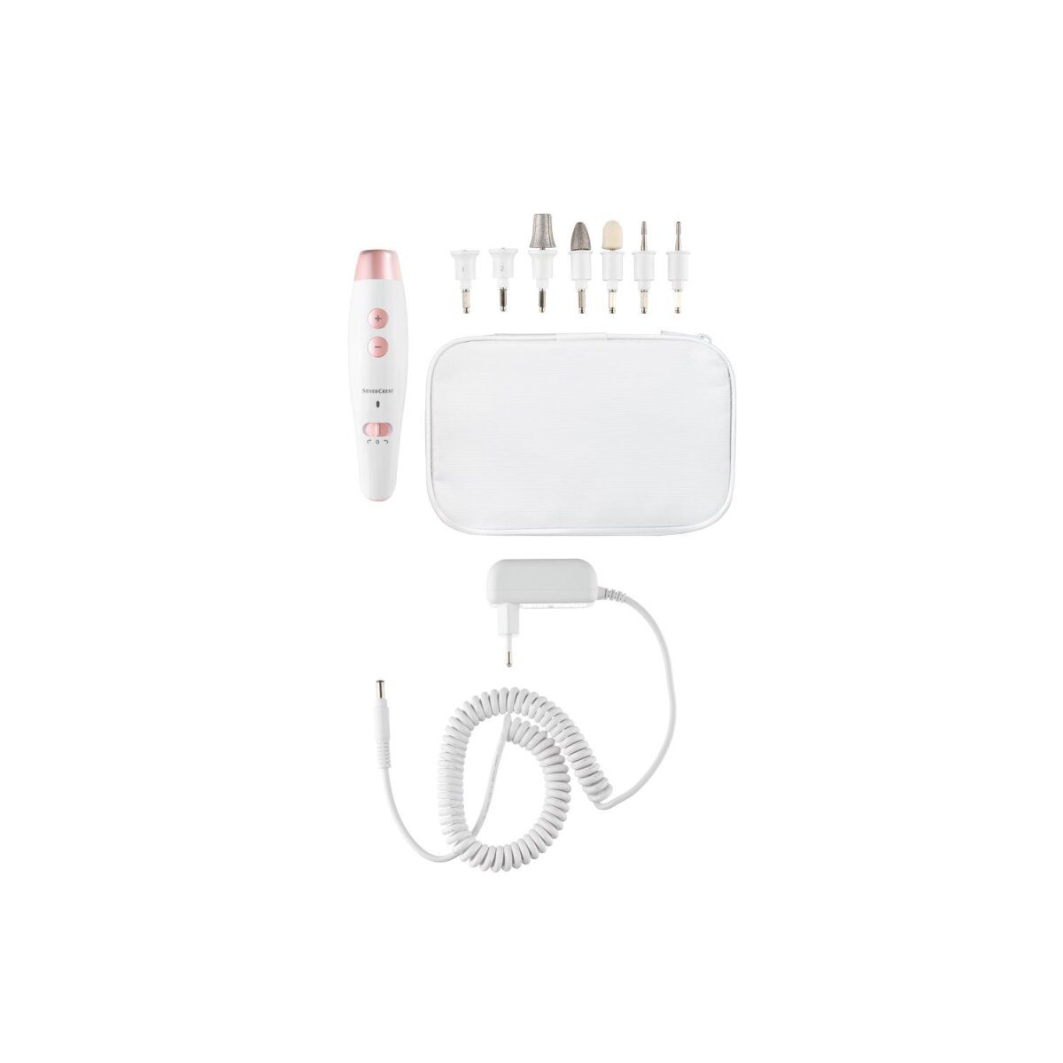 Set de manucure et pédicure SILVERCREST® PERSONAL CARE »SMPS 7 E1«, avec 7 embouts en saphir et feutre