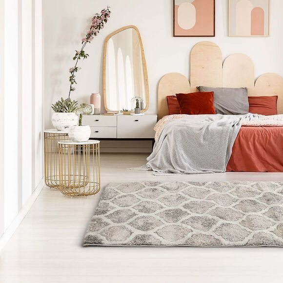 Tapis gris marocain 80 x 150 cm