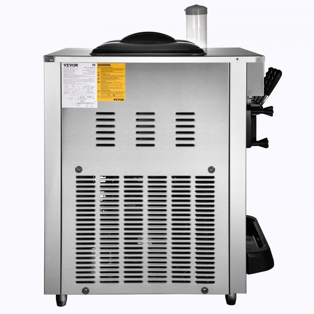 Machine à glace molle commerciale 22-30L/H, machine à glace professionnelle avec écran LCD, 3 saveurs, conception de bureau pour restaurants et entreprises