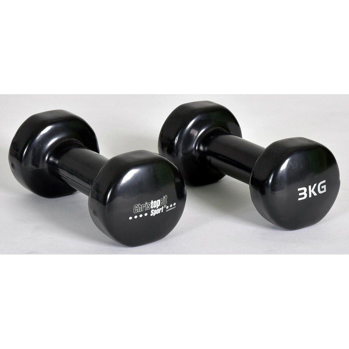 Christopeit Sport® vinyl dumbbells, 2 x 3 kg good
