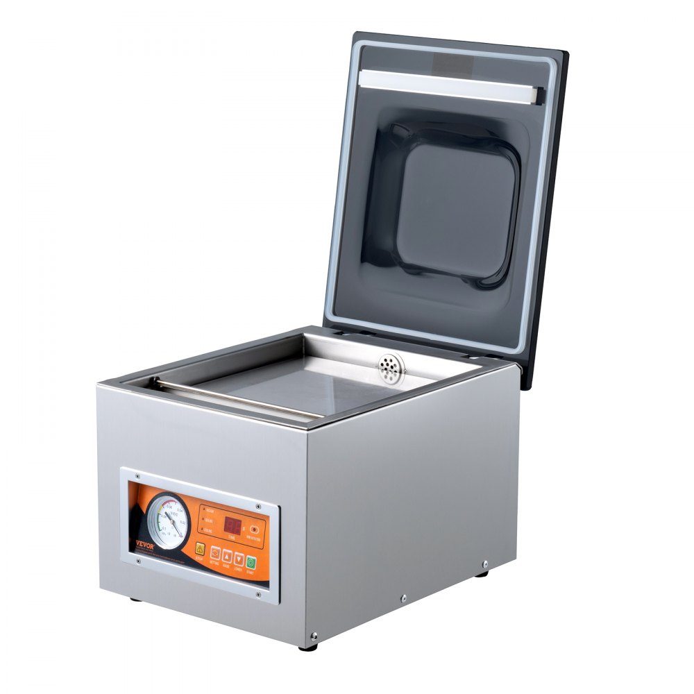 Kamervacuümmachine 260 W vacumeermachine voor vochtige gerechten, vleesmarinades enz. Compact formaat met een seallengte van 26 cm Kan worden gebruikt in particuliere keukens en commerciële ruimtes