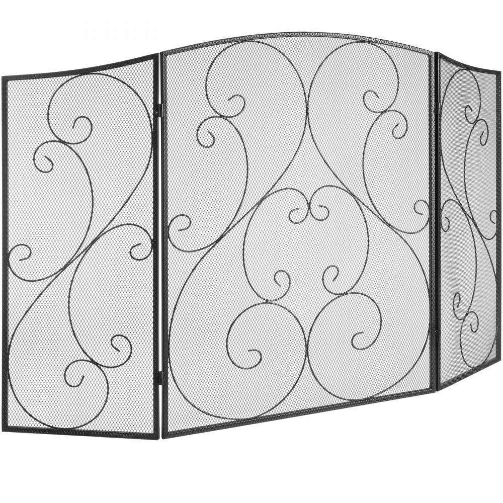 Spark protection grille iron fireplace protection 121.92 cm fireplace grille oven grille vintage oven protection grille 0-40°C fireplace protection grille fireplace protection grille oven grille against flying sparks 3-piece