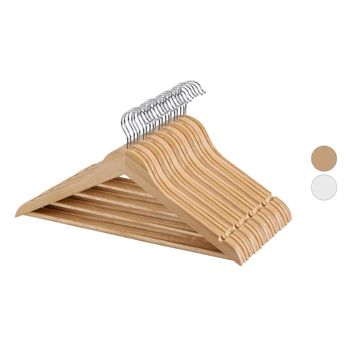 Cintres en bois W5, paquet de 20