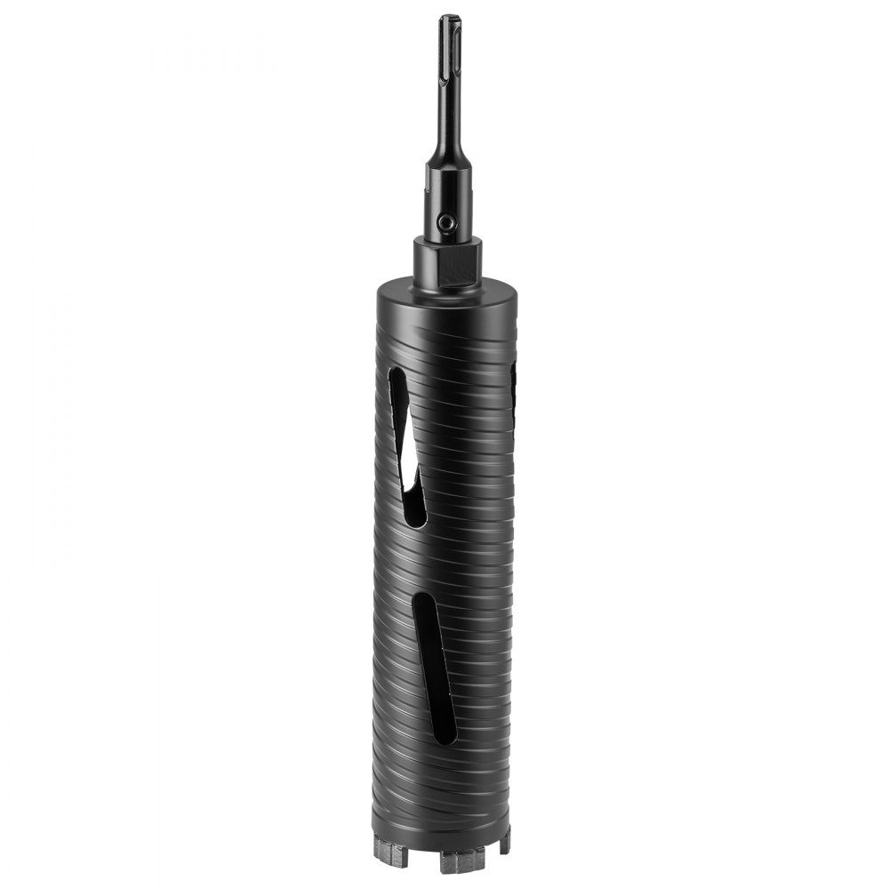 Wiertarka rdzeniowa φ 64 mm Głębokość wiercenia 241 mm, gwint wewnętrzny M16, wiertarka diamentowa na sucho Wiertło rdzeniowe z 3 adapterami Wiertło pilotujące Klucz imbusowy do muru z cegły żelbetowej