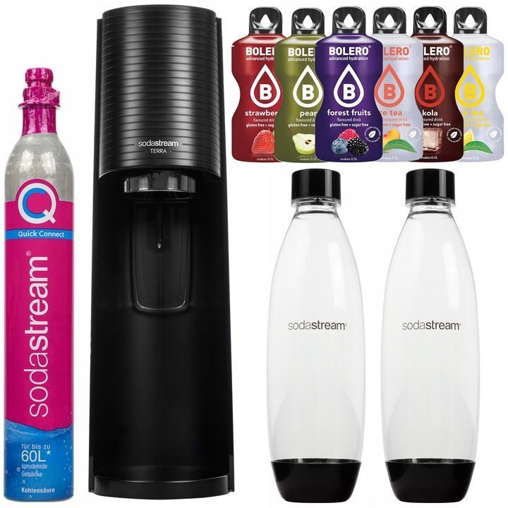 Sodastream Terra Wassersprudler schwarz XXXL Starterset