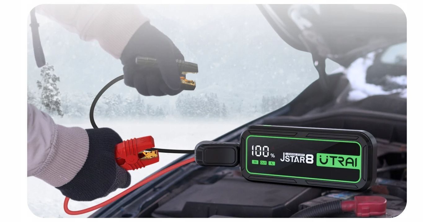 Jumpstarter Utrai Jstar 8 met full power accessoires + QC 3.0 FULL POWER CHARGER VOOR UTRAI POWERBANKS POWERBANK STARTER BOOSTER JUMP KRACHTIGE STARTER 3000A