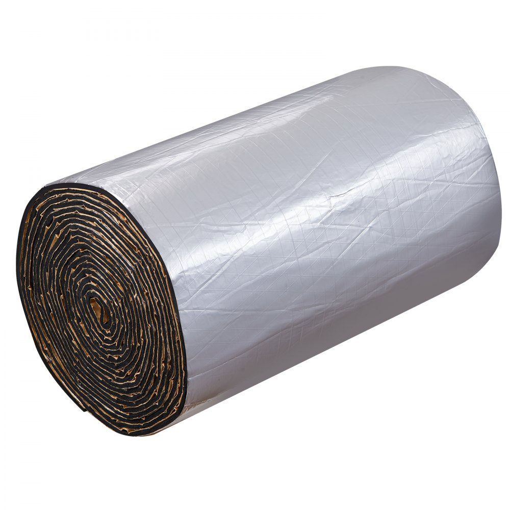 Tapis d'isolation de voiture 3,3 m² Tapis anti-battement 419,1 x 8001 mm Isolation de véhicule Feuille d'aluminium de 200 mil (5 mm) d'épaisseur Tapis insonorisant Résistant à la chaleur Isolation phonique Isolation acoustique Isolation phonique