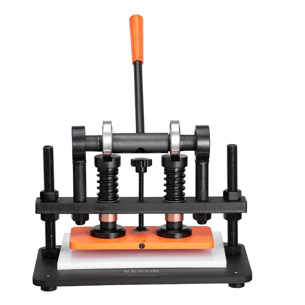 Leather Punching Machine Manual Leather Cutting Machine 26x12cm, Leather Embossing Machine 1.5t Heavy Duty Leather Punching Machine Suitable for leather, PVC/EVA foam, non-adhesive materials
