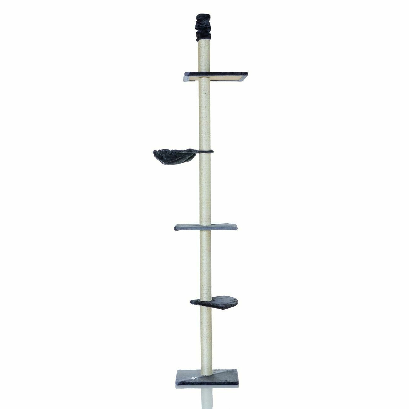 Plafondhoge kattenkrabpaal klimtoren krabpaal XXXL Turm 240-270 cm