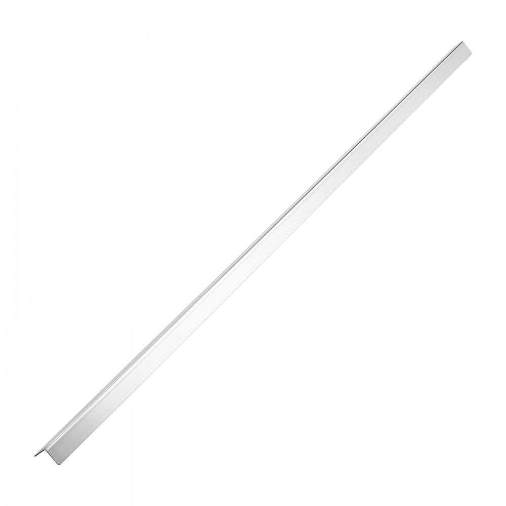 Lot de 10 protections de bord murales 25 x 25 x 1217 mm - Profilé d'angle en acier inoxydable - Protection murale avec ruban adhésif 3M - Angle de 90 degrés - Idéal pour la maison, le bureau et les espaces publics