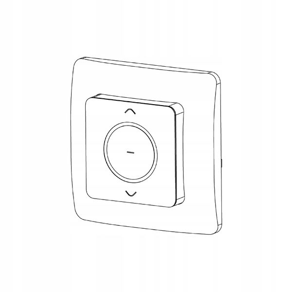 Aluprof DC 318 flush-mounted switch with integrated 1-channel radio shutter