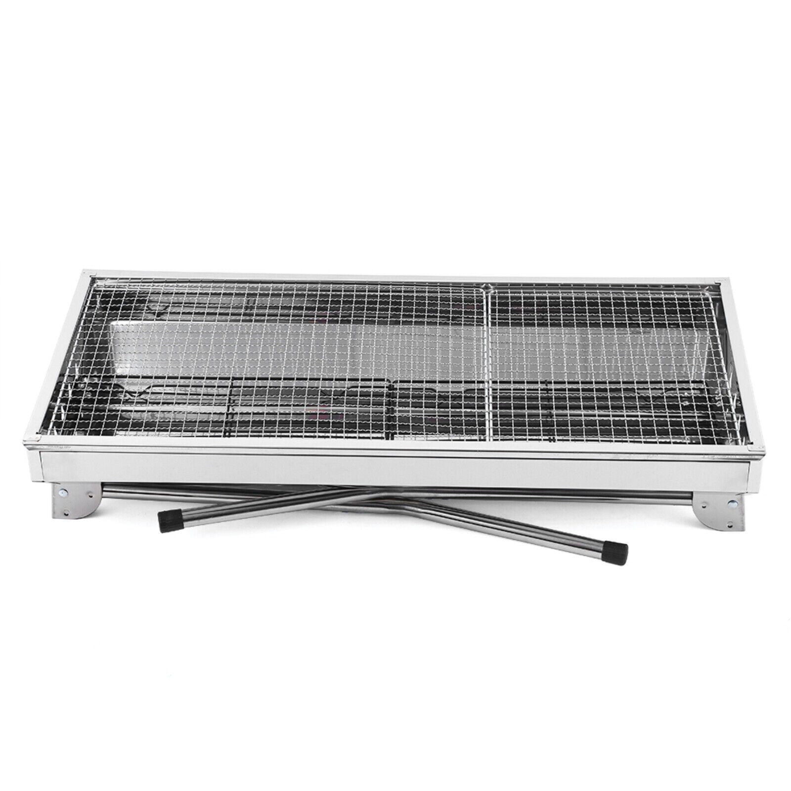 BBQ Stainless Steel Charcoal Grill Folding Grill Standing Grill Portable Camping Grill