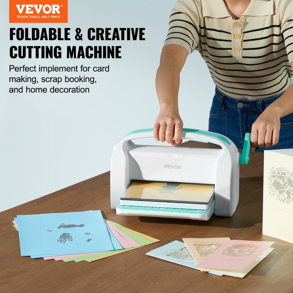 Die Cutting and Embossing Machine, Scrapbooking Embossing Machine, 226mm Opening Size, My Life Handmade Starter Kit, Manual Embossing Machine Kit, DIY Craft Cards, Invitations, Home Decoration etc
