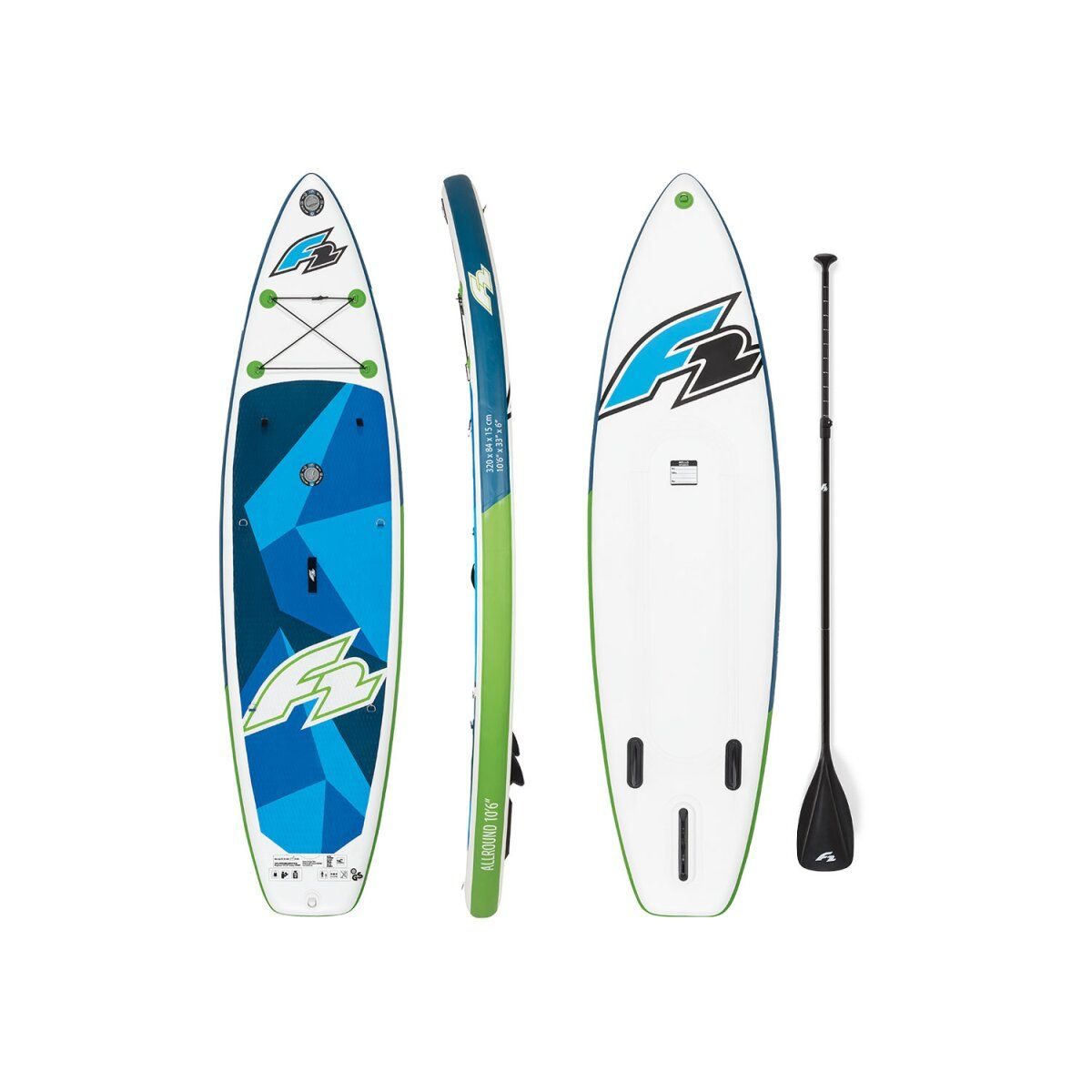 F2 SUP Board Allround 10'6" with double chamber system