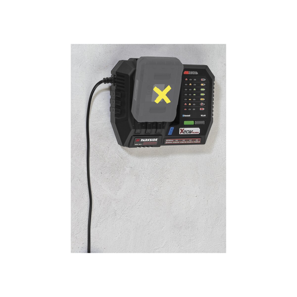 PARKSIDE PERFORMANCE® »PLGS 2012 A1« 20 V Smart-Batterieladegerät PARKSIDE PERFORMANCE® »PLGS 2012 A1« 20 V Smart-Batterieladegerät