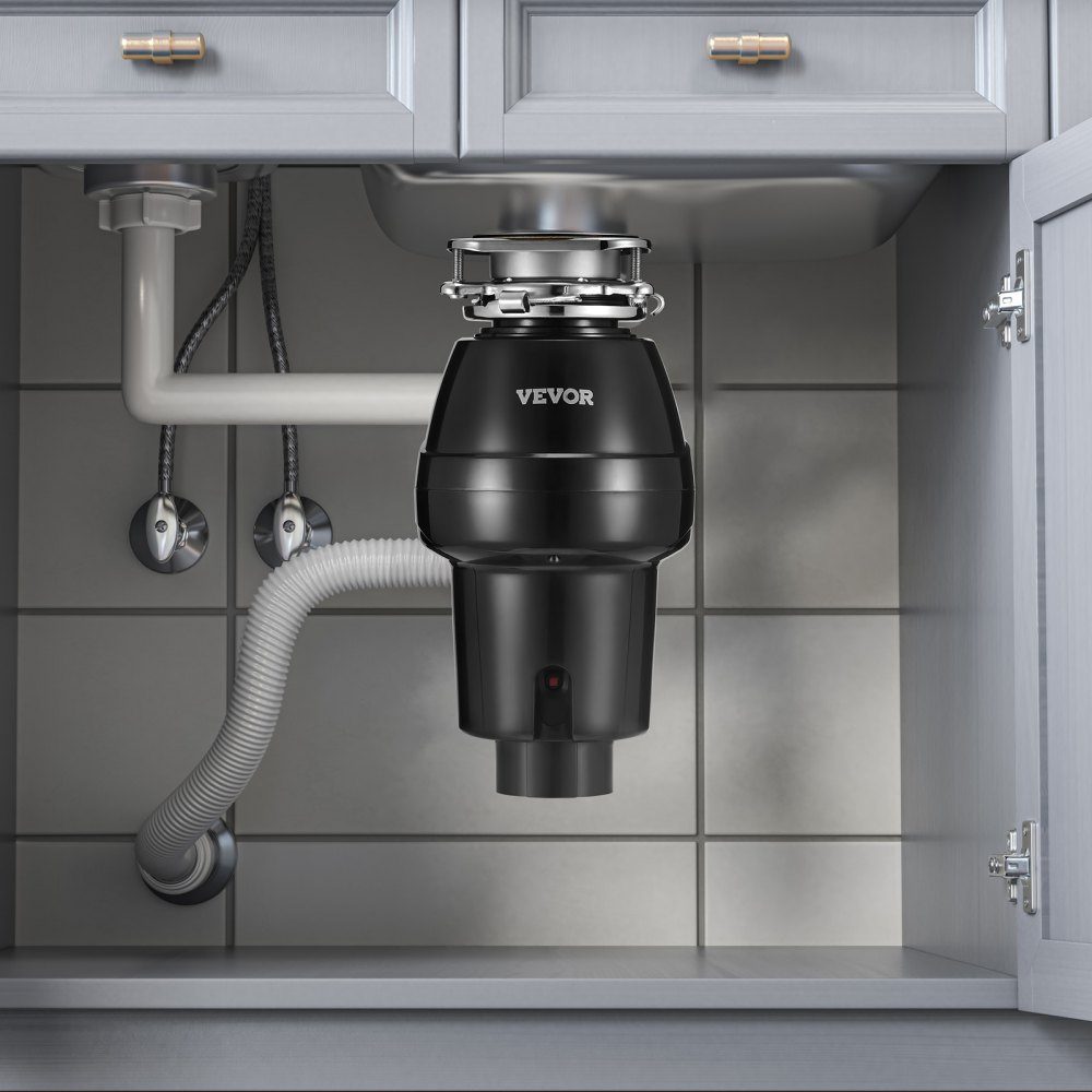 Keukenafvalverwijderaar, Keukenafvalverwijderaar, 1/2 HP Voedselafvalvernietigersysteem, 3 Schroefmontage, 3820 RPM, Huishoudelijke Afvalverwijderaar, Afvalverwijdering, Voedselverspilling