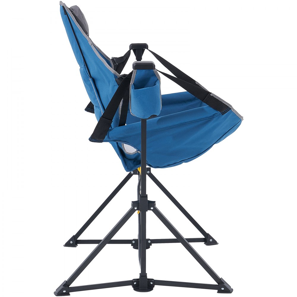 Chaise de camping inclinable, capacité de charge de 300 livres, chaise suspendue de camping, chaise pliante avec porte-gobelet, sac de rangement, appui-tête et dossier réglable, pour le camping et autres activités de plein air Chaise de camping inclinable, capacité de charge de 300 livres, chaise suspendue de camping, chaise pliante avec porte-gobelet, sac de rangement, appui-tête et dossier réglable, pour le camping et autres activités de plein air
