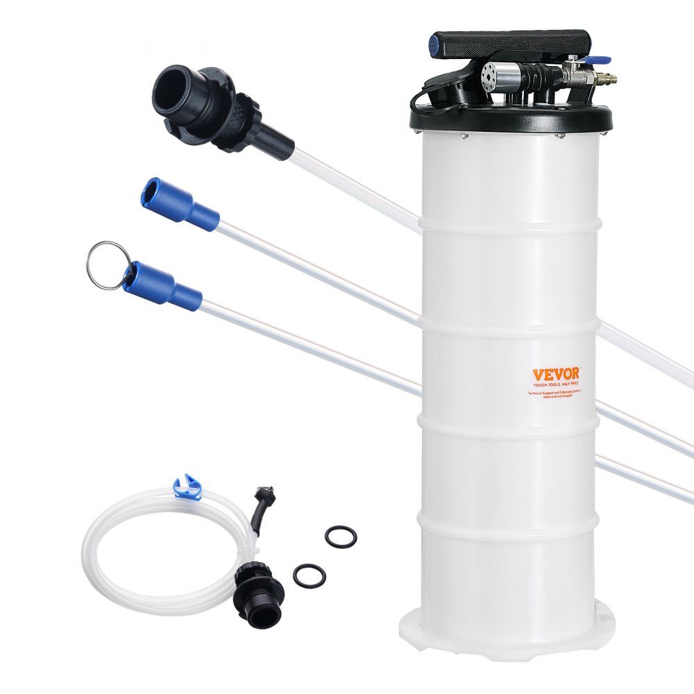 Oliezuigpomp 6,5L handmatig pneumatisch oliezuigapparaat 0,4-0,8 MPa olieverversingspomp autozuigpomp handpomp vloeistofzuigpomp geschikt voor het aanzuigen van motorolie, versnellingsbakolie, remvloeistof