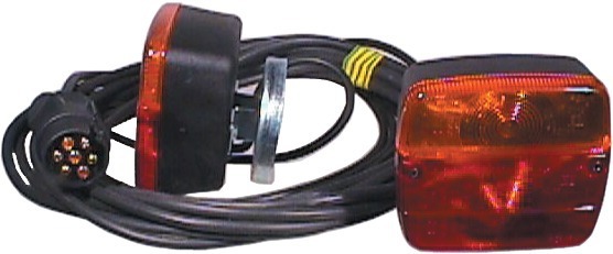 Zestaw magnetycznych lamp tylnych z 4 funkcjami - przyczepa 7,5 m, samochód osobowy, ciężarówka, maszyna rolnicza Zestaw magnetycznych lamp tylnych z 4 funkcjami - przyczepa 7,5 m, samochód osobowy, ciężarówka, maszyna rolnicza