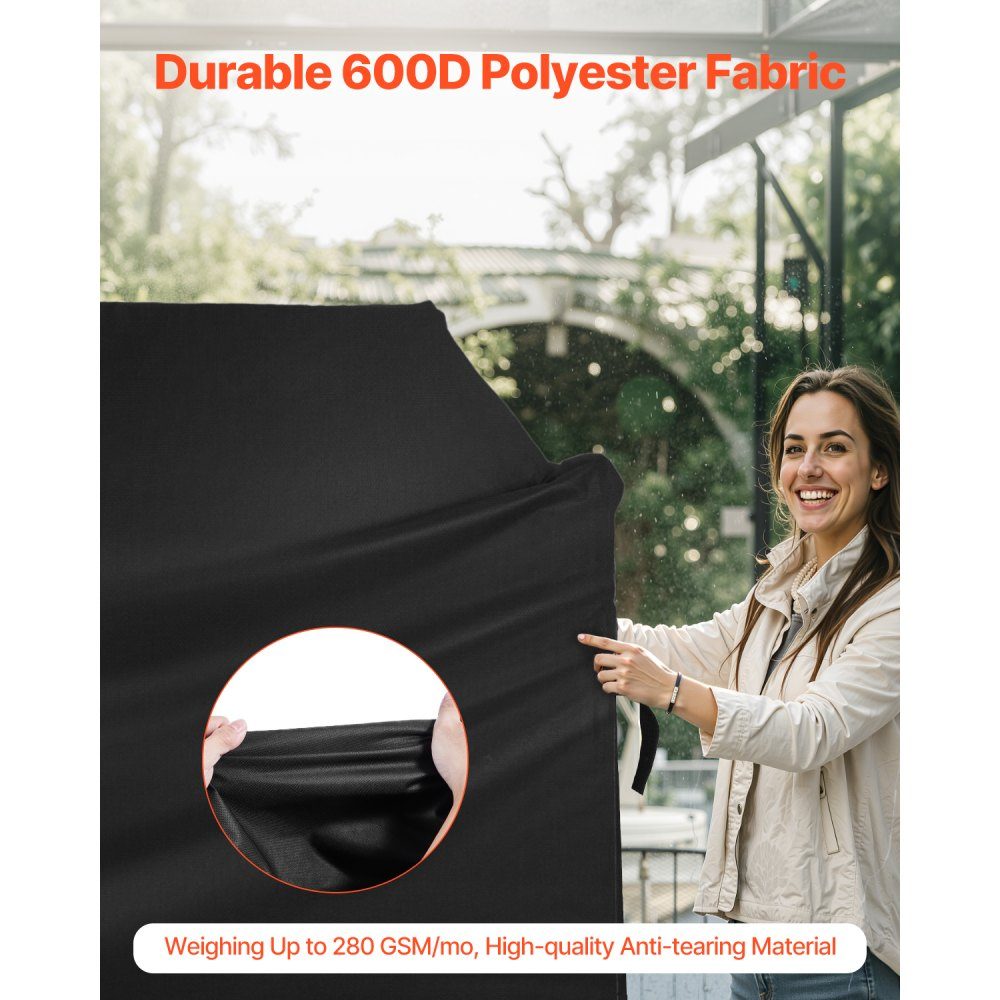 Grillabdeckung Grillhaube (1473 mm) Plane für Außengrills, wasserdicht & wetterfest, strapazierfähiges 600D-Polyester, einfaches An- und Ausziehen, mit Klettbändern