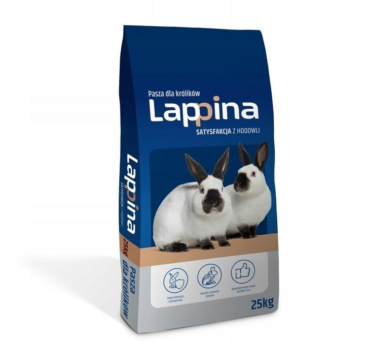 Futter für Kaninchen, gesunde Zucht Lappina 25 kg
