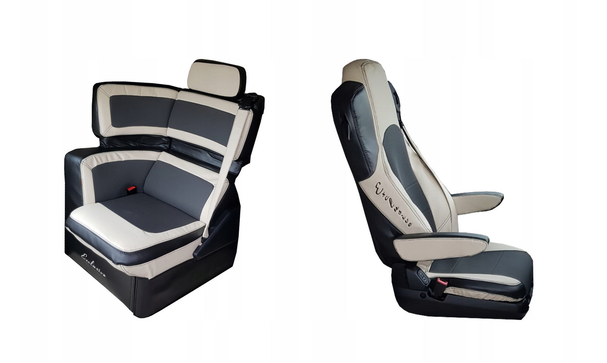 Handcrafted high-quality Actros truck SEAT COVERS Mercedes ACTROS MP4 saloon cabin BEIGE complete set