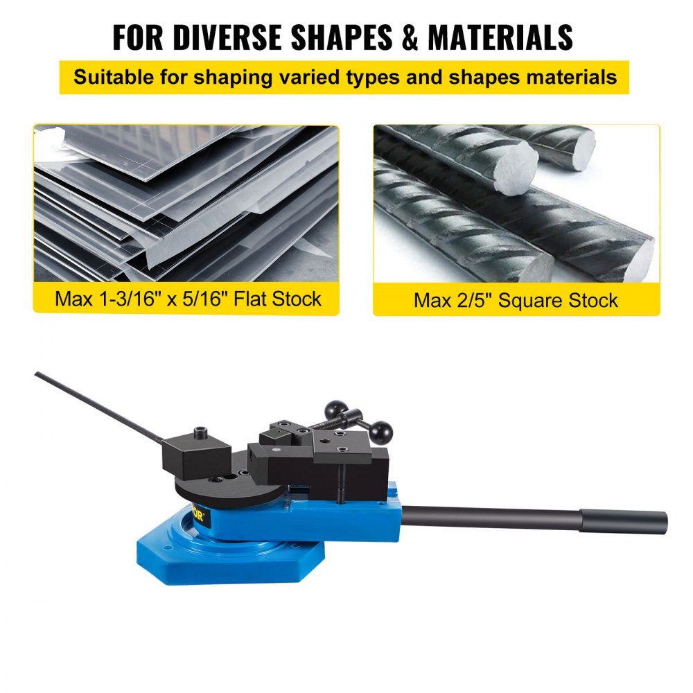 Angle bender SBG-40 angle bender bending machine manual angle bender 25.1 kg angle bender flat steel 30 x 8 mm bending machine manual round steel 15 mm