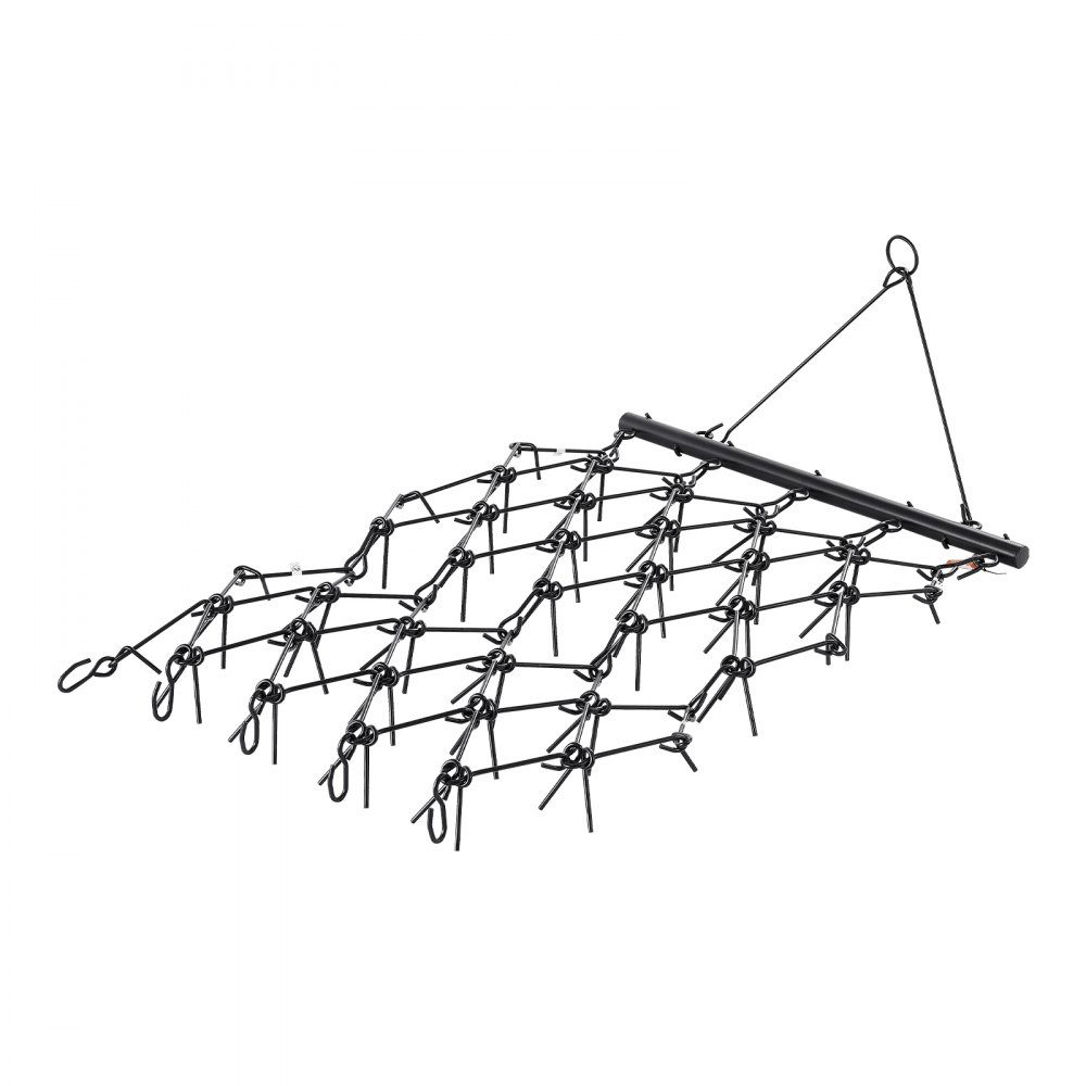 Sleepeg, 1707 x 1219 mm, weideeg met 80 scherpe tanden, geschikt voor ATV- en UTV-tractoren, voor grondbewerking, zaaien, egaliseren van landschap en onderhoud van grindopritten op de boerderij