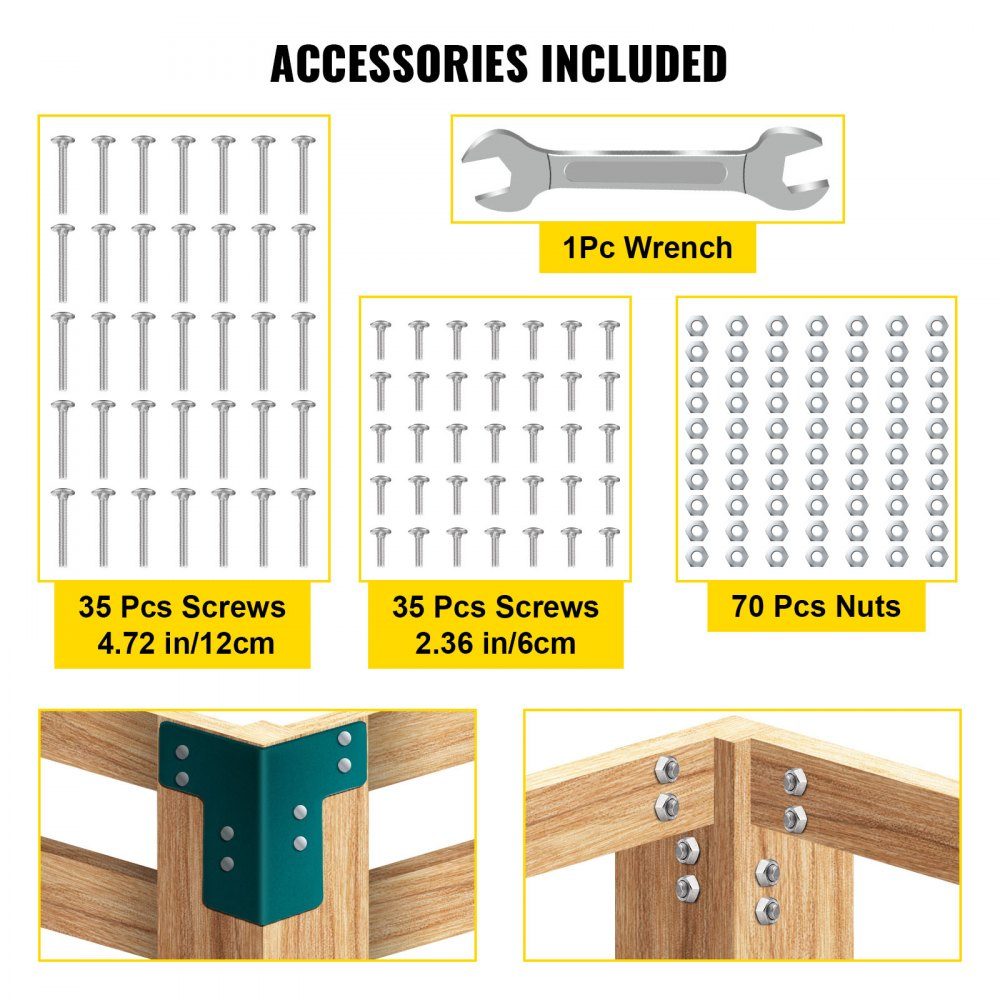 Draaibare connector, 4 mm dikke stalen draaibare beugels 8-delige hoekconnectorset Haakse werkplaatstafel Hoekbeugels Bureaurandconnector Bevestiging Familie DIY