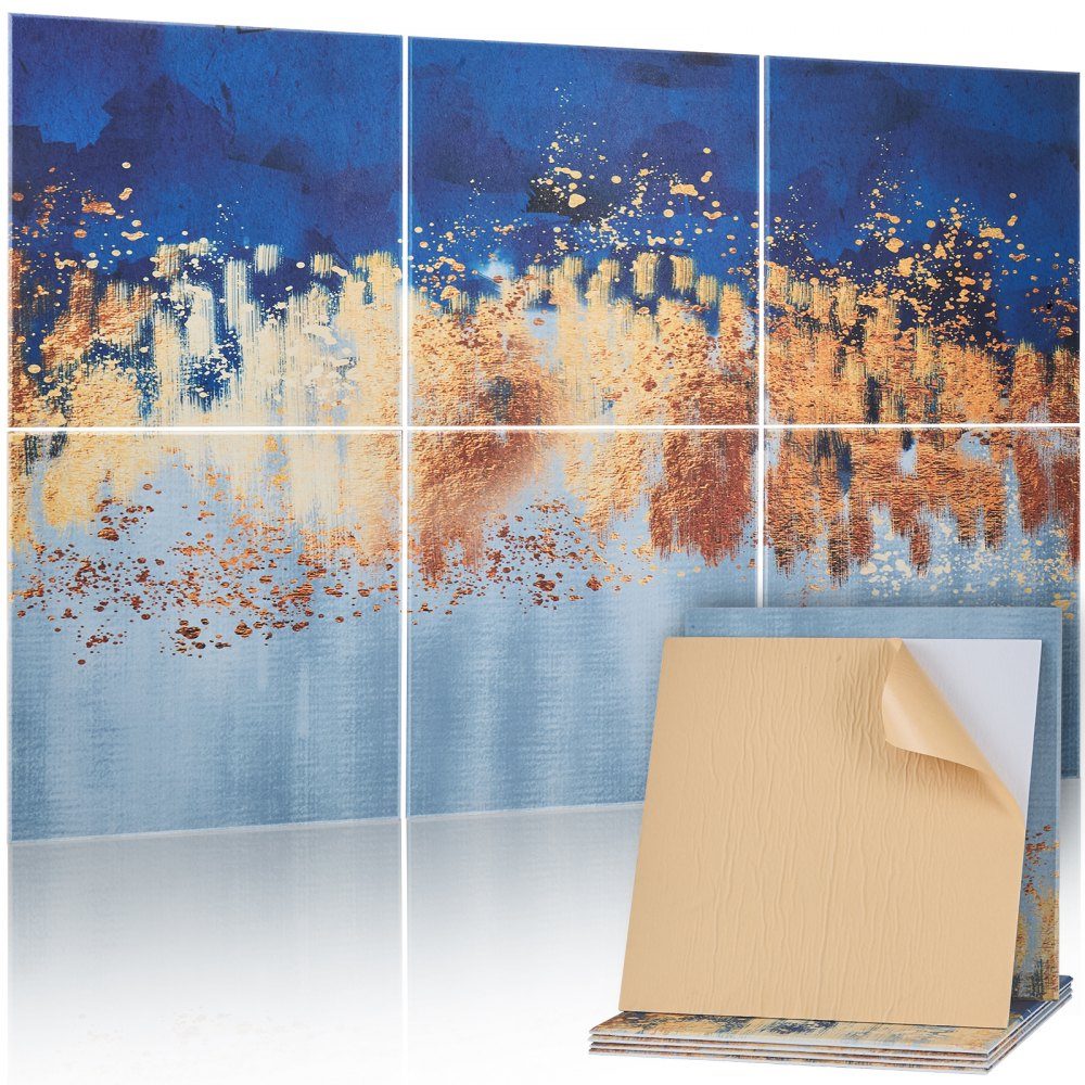 Pack of 6 Acoustic Panels 1800x1200x10mm Acoustic Wall Panels Self Adhesive Decorative Sound Dampening and Absorption Panels for Home Office Studio Playroom Theater Painting – Part No. HT-23031