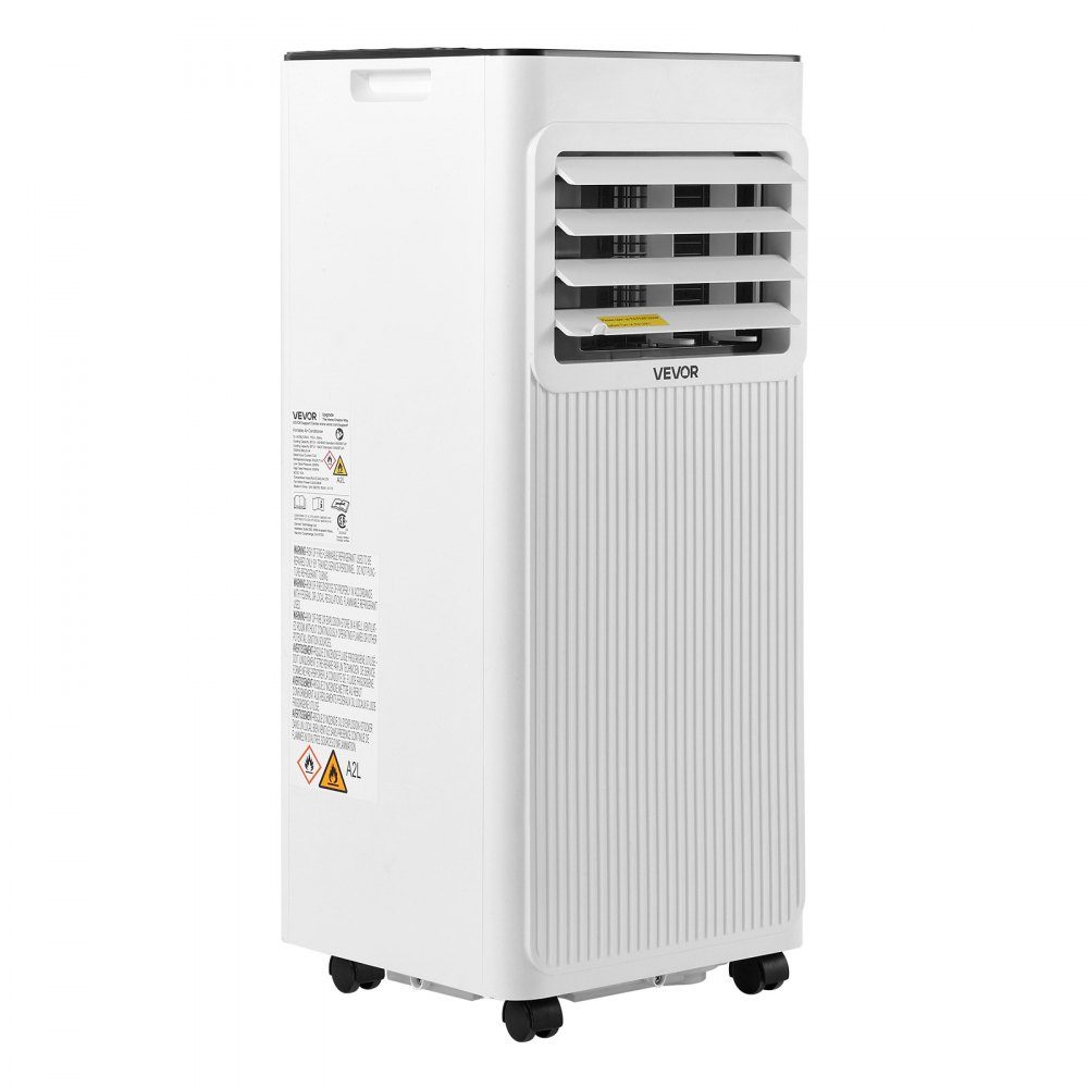 Mobile Air Conditioner 7000 BTU 2.05KW with Exhaust Hose, 3-in-1 Mobile Air Conditioner with Cooling, Ventilation, Dehumidification, Portable Air Conditioner with LED Display, Remote Control, 24 Hour Indoor Timer