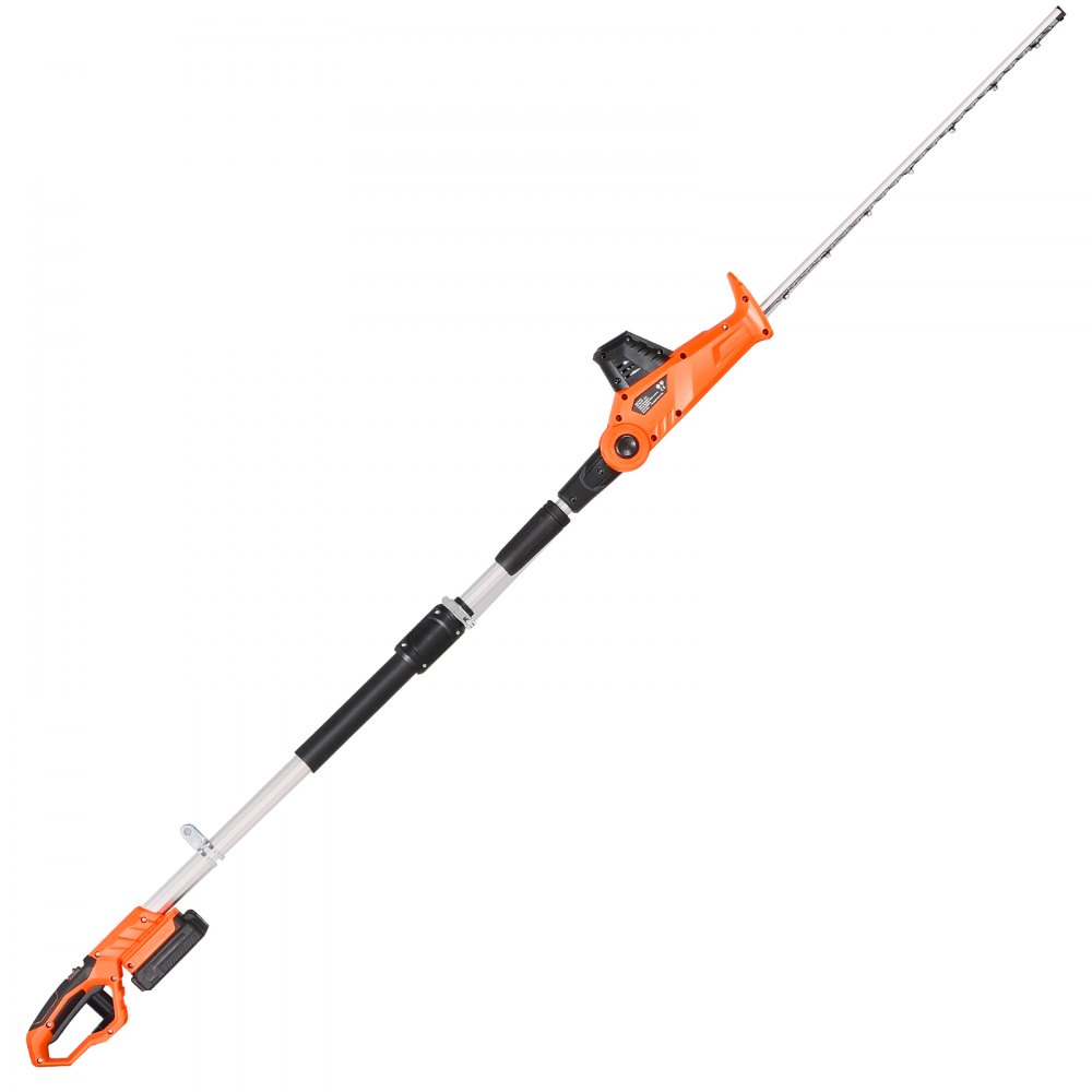 Heckenschere Akku, 1200 U/min, 199-248 cm ausziehbar, Heckenschere für hohe Äste, 20 V Akku, kabellose elektrische Heckenschere mit 51 cm Klinge, 5 Winkel verstellbar für Hof und Garten
