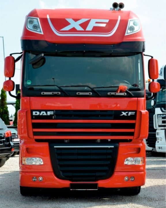 STICKER voertuigopschrift DAF XF 105 95 CHROME