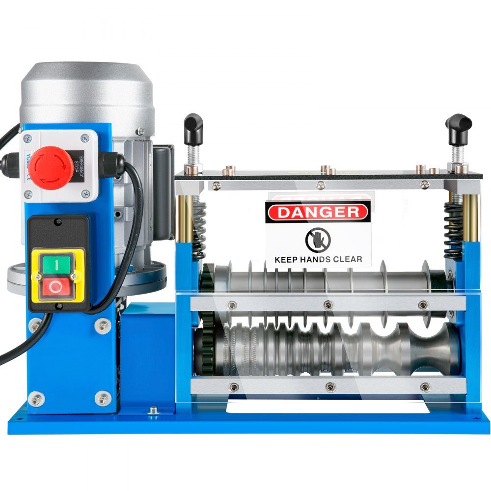 Machine à dénuder les fils électriques 370 W 1,5 mm-38 mm Machine à dénuder les câbles Outil de dénudage des câbles 11 canaux 10 lames pour le recyclage des fils de cuivre/retrait de l'isolation en plastique