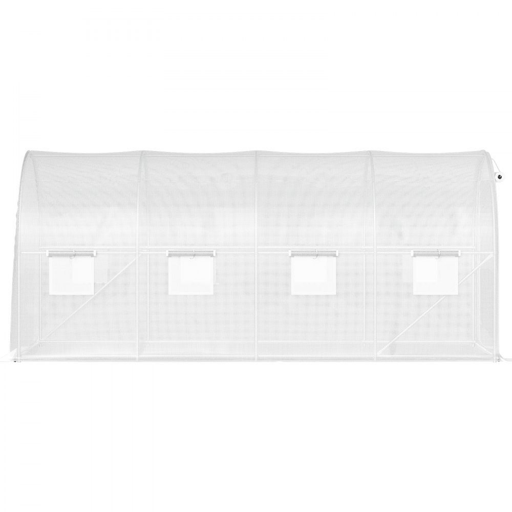 Greenhouse 4.6 x 2.1 x 2.1 m Cold Frame Film Greenhouse Galvanized Steel Frame and PE Cover Greenhouse Waterproof and UV Resistant Tomato Greenhouse Ideal for Growing Vegetables and Flowers