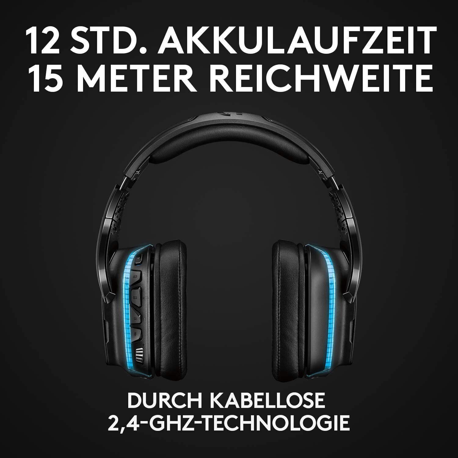 Casque de jeu Logitech G935 LIGHTSYNC RGB sans fil 7.1 son Surround sans fil