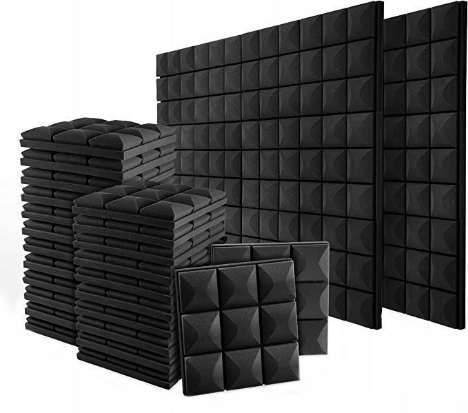 12x premium sound insulation panels acoustic foam 3 cm - 1m2 choice of colors fireproof waterproof