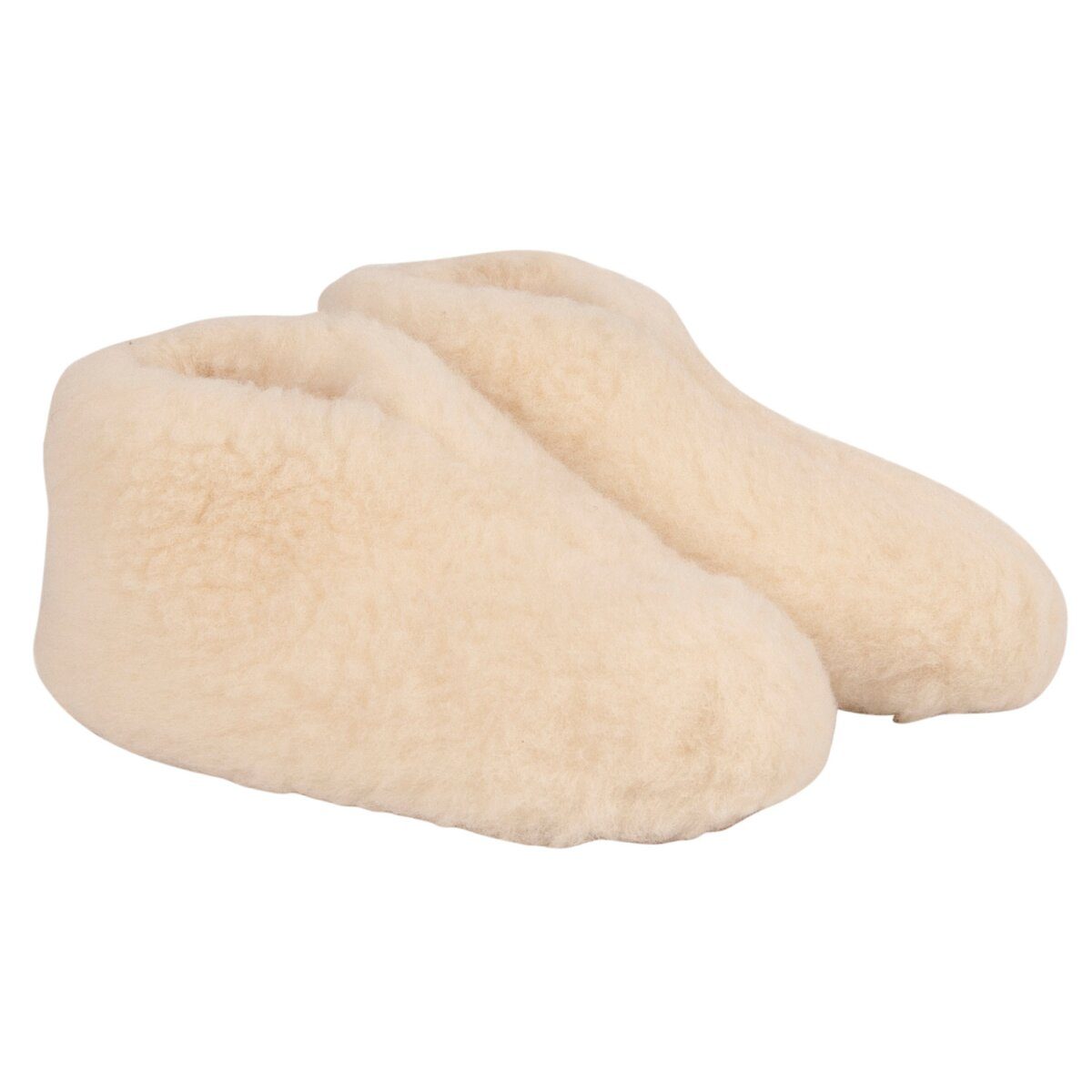 TXL Comfort slippers with virgin wool (white, 42/44)