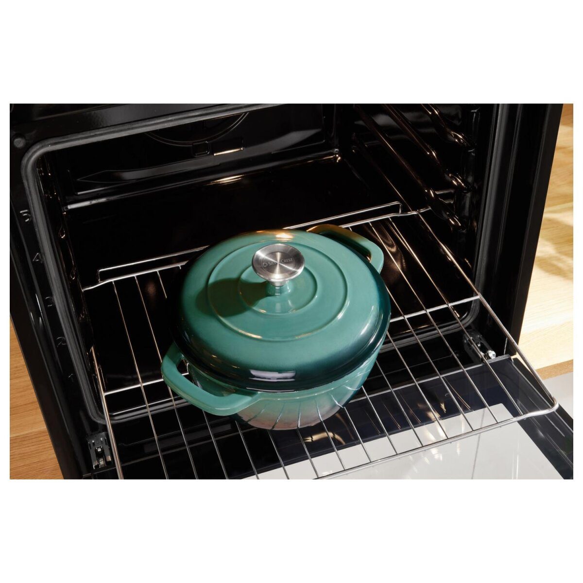 Marmite en fonte premium SILVERCREST® 22 cm / 2,8 litres avec système goutte à goutte