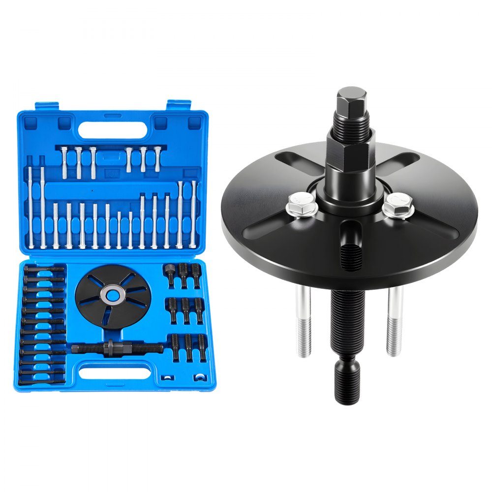 Kit d'outils pour extracteur d'amortisseur de vibrations en acier pour le démontage et l'installation, kit d'outils pour arbres d'équilibrage, volants d'inertie, poulies de vilebrequin, volants