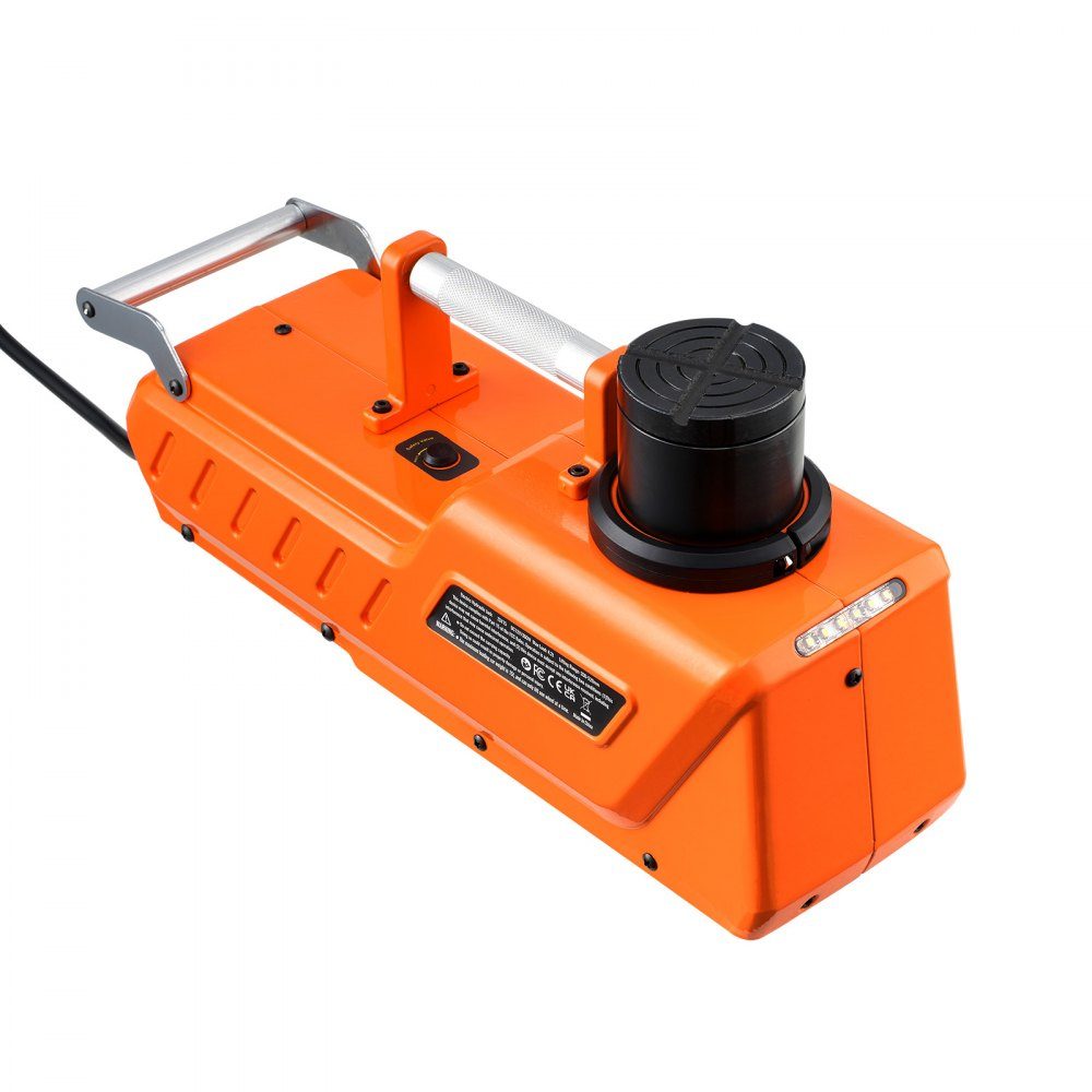 Cric de voiture électrique 15T Cric à ciseaux électrique réglable avec haute capacité, remplacement du changeur de pneu 12V avec double alimentation et lumière LED, ensemble de cric de voiture pour camion berline SUV