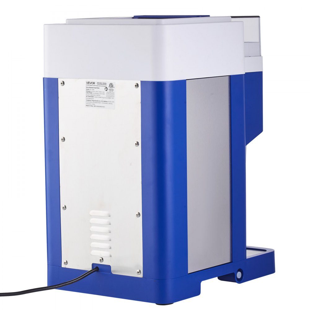 Commerciële ijsscheermachine Sneeuwkegelmachine 1,8 liter Fijn en pluizig mit 300-W-Motor en roestvrijstalen messen Commerciële ijsbreker voor dessertwinkel Familiebijeenkomst Restaurant Blauw