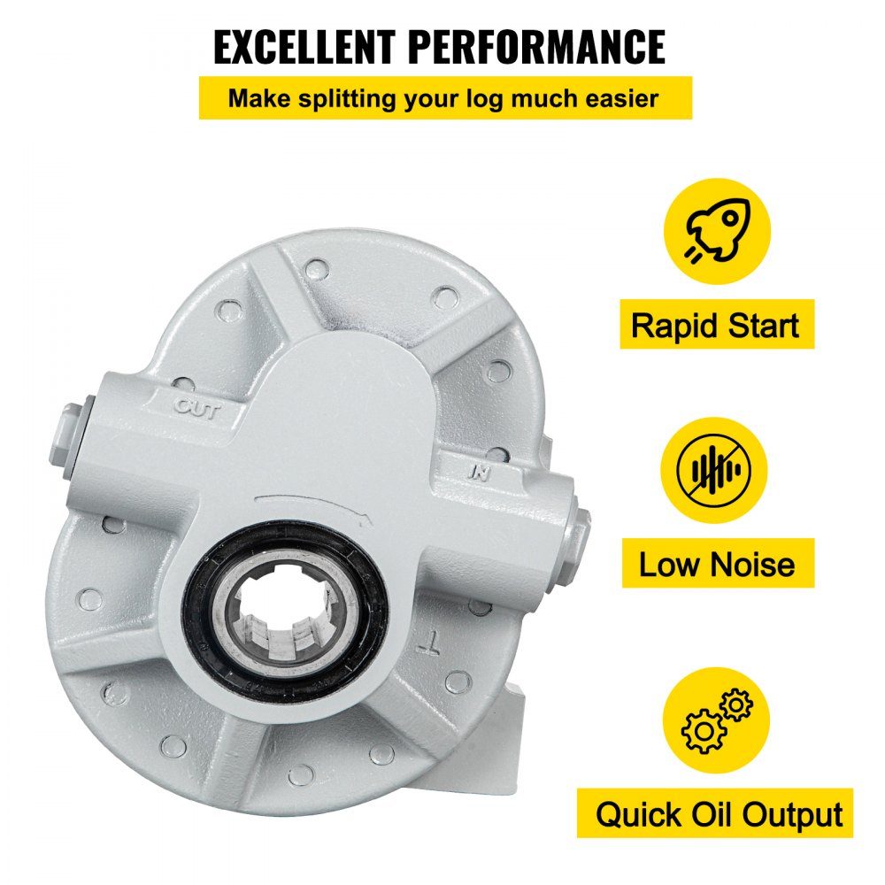 Hydraulikpumpe, 21,2 GPM, Hydraulikmotor, 540 U/min, Holzspalter, 2250 PSI, hydraulischer Spalter, SAE 12 Auslassanschluss, Hydraulikpumpe für Holzspalter, für LKW-Heckklappenlift, Scherenhebebühne, Kippen