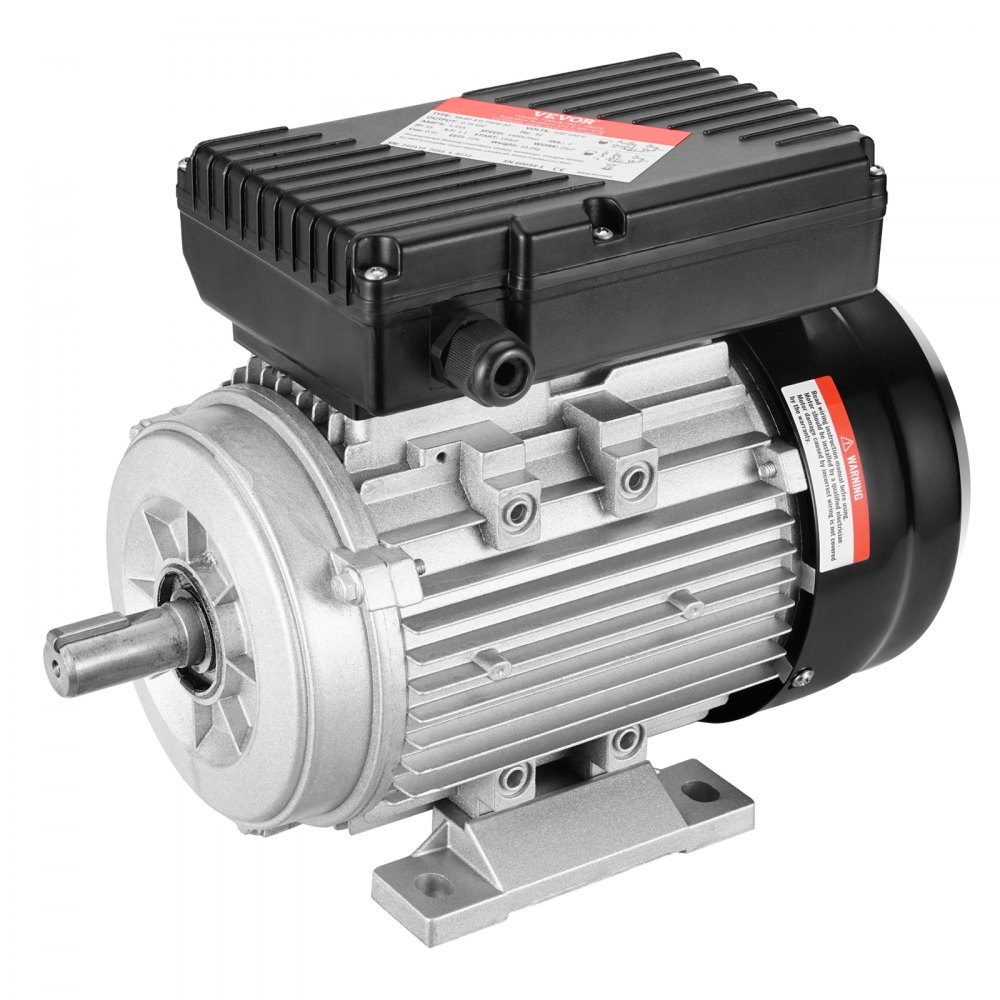 0,75 kW Elektromotor 1400 U/min AC 220 ~ 240 V 5,45 A 80 B3 Rahmen Luftkompressormotor einphasig 19 mm Keilwelle Rechts-/Linksdrehung für landwirtschaftliche Maschinen und allgemeine Geräte