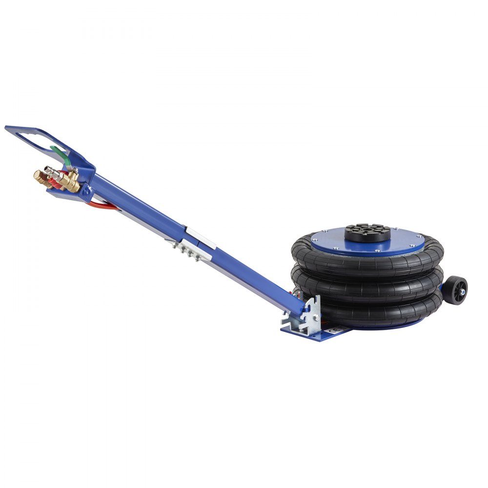 Pneumatic car jack Triple Bag Air Jack 5 t, Triple Bag Air Jack 140-470 mm lifting height Bag Air Jack, 5 minute lift Air Jack car jack adjustable red