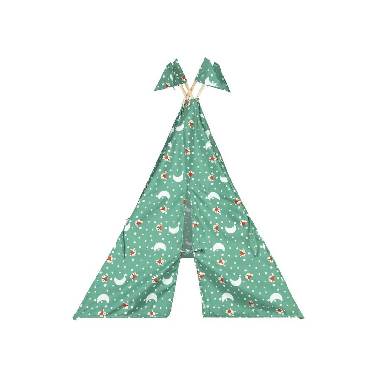 Tipi tente de jeu en bois lupilu®, avec coton