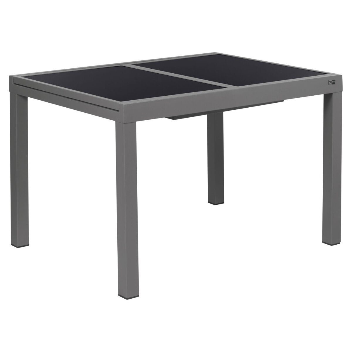 Table de jardin aluminium argent extensible
